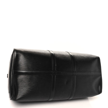 Louis Vuitton Epi Keepall 55 Black 3 of 11