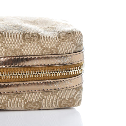 Gucci Monogram Small Cosmetic Case Metallic Bronze 9 of 9