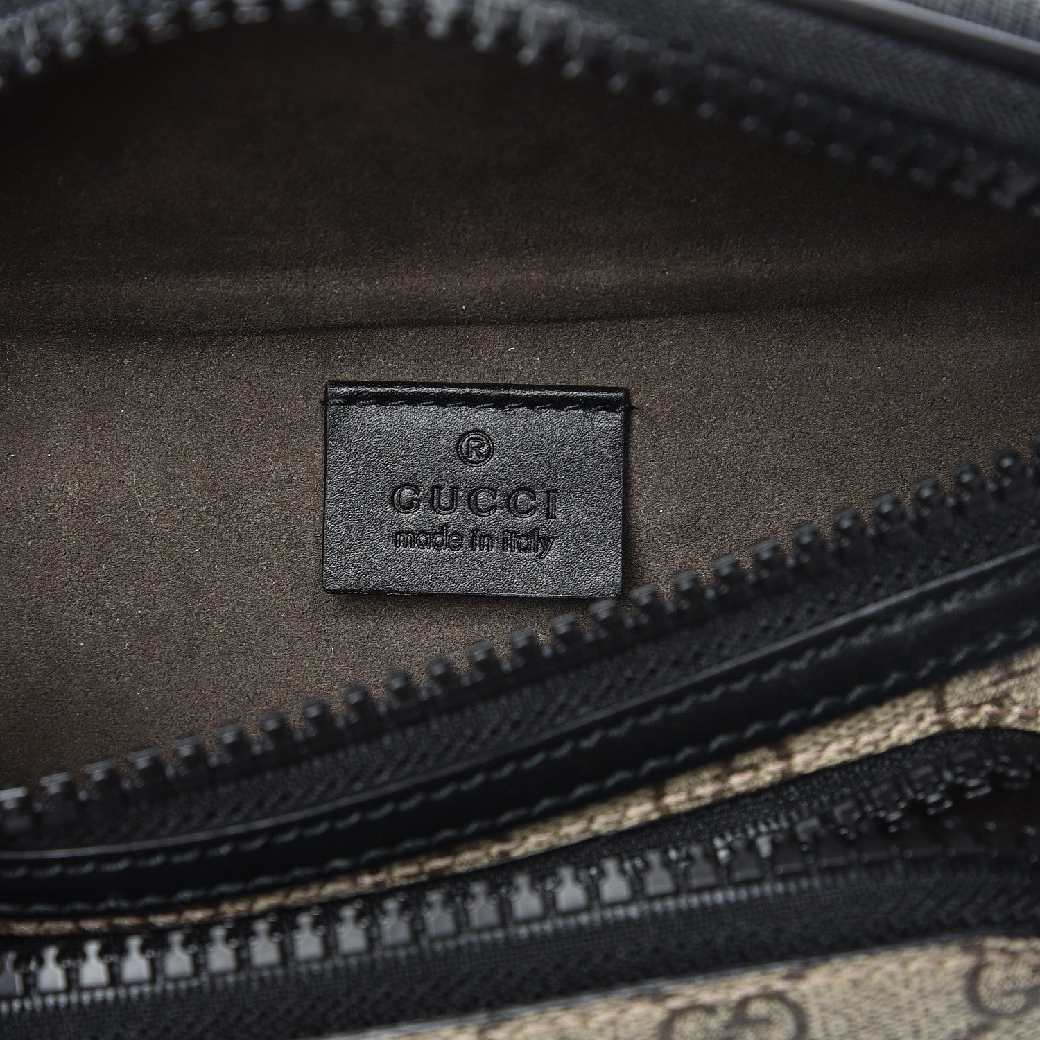Gucci GG Supreme Monogram Belt Bag Black 7 of 8