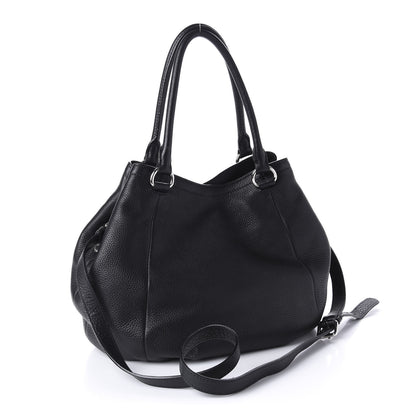Prada Vitello Daino Shoulder Bag Black 4 of 11