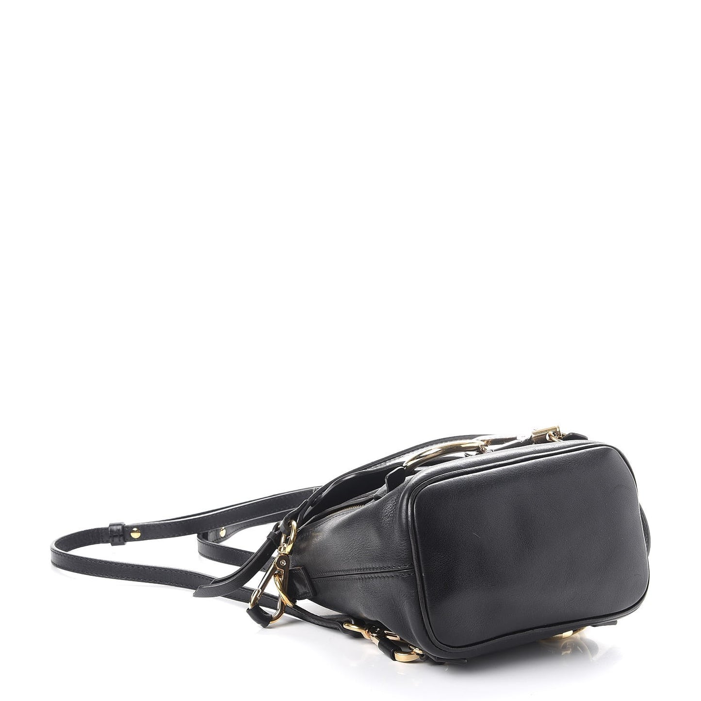 Suede Calfskin Mini Faye Backpack Black