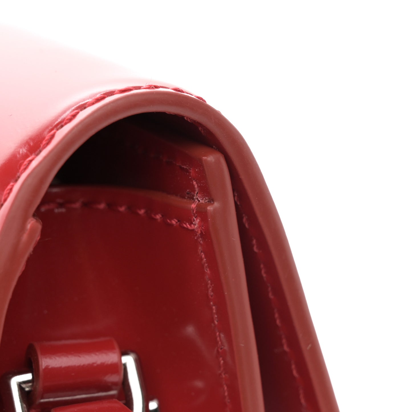 Smooth Calfskin Le Bambino Long Red