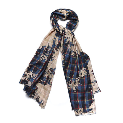 Louis Vuitton Wool Silk Plaid Printed Scarf Multicolor 1 of 5