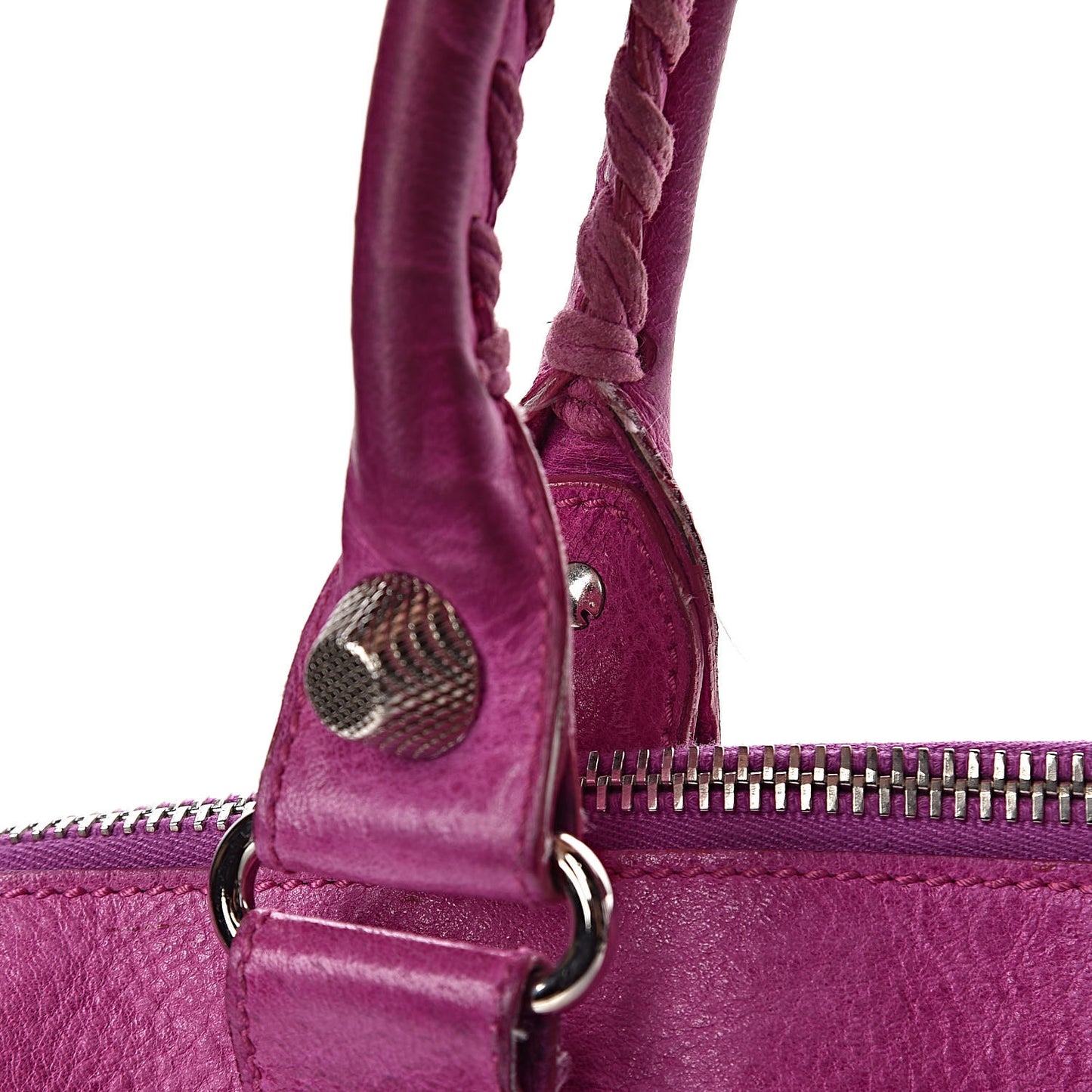 Agneau Giant 21 Silver Hardware Weekender Magenta