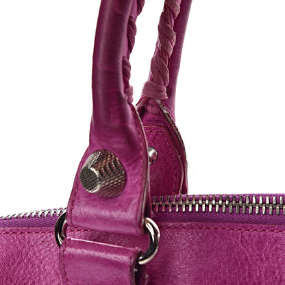 Balenciaga Agneau Giant 21 Silver Hardware Weekender Magenta 28 of 32