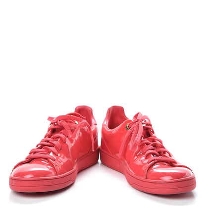 Louis Vuitton Patent Calfskin Frontrow Sneakers 36 Framboise 5 of 17