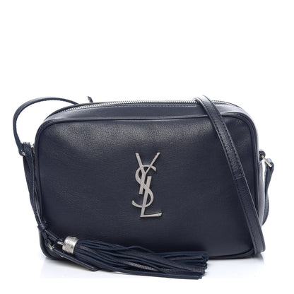 Saint Laurent Calfskin Monogram Lou Camera Bag Blue 1 of 8