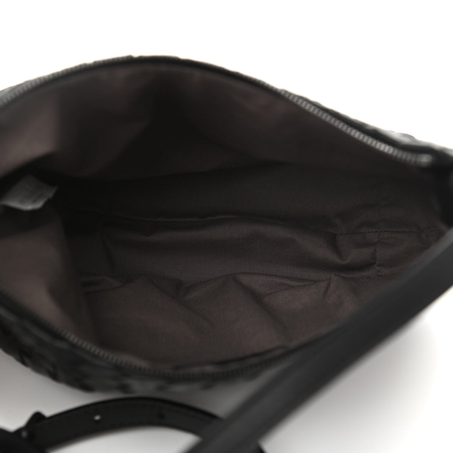 Nappa Intrecciato Crossbody Black