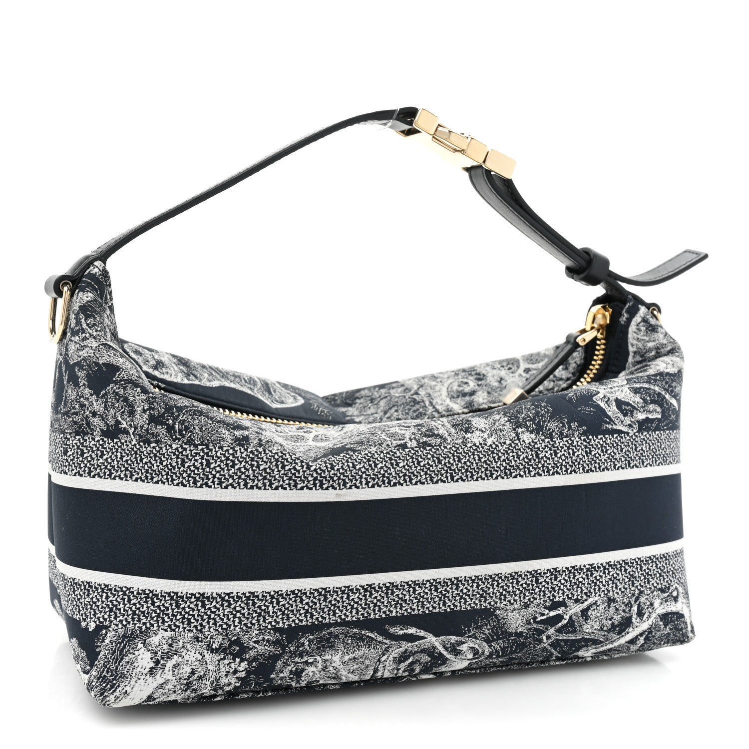 Christian Dior Technical Fabric Toile De Jouy DiorTravel Nomad Pouch Blue 3 of 9