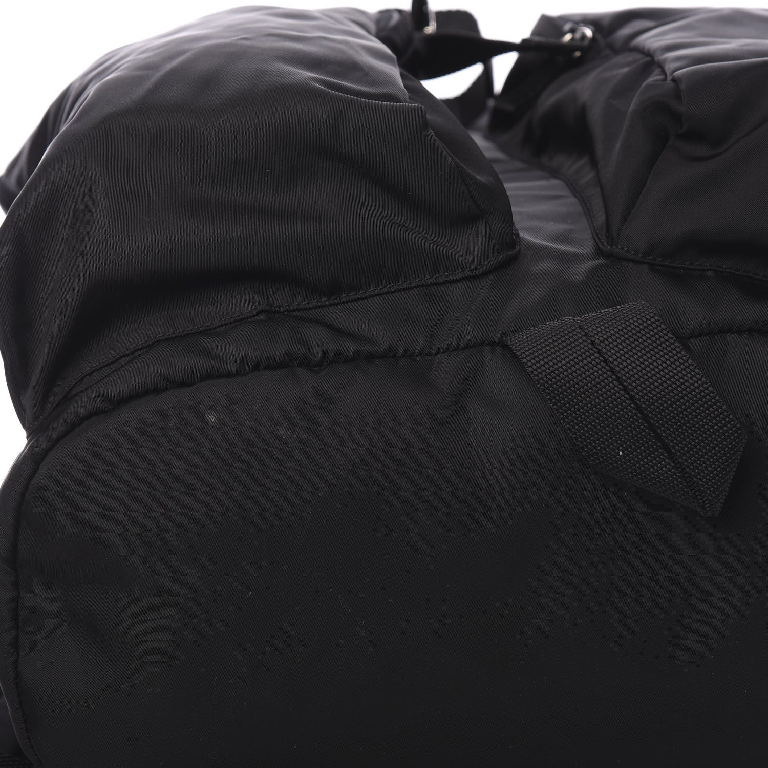 Prada Technical Nylon Saffiano Double Buckle Backpack Black 8 of 9
