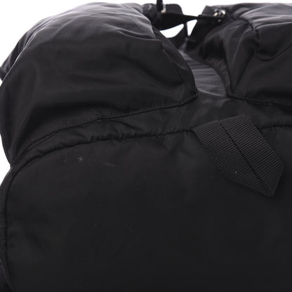 Prada Technical Nylon Saffiano Double Buckle Backpack Black 8 of 9