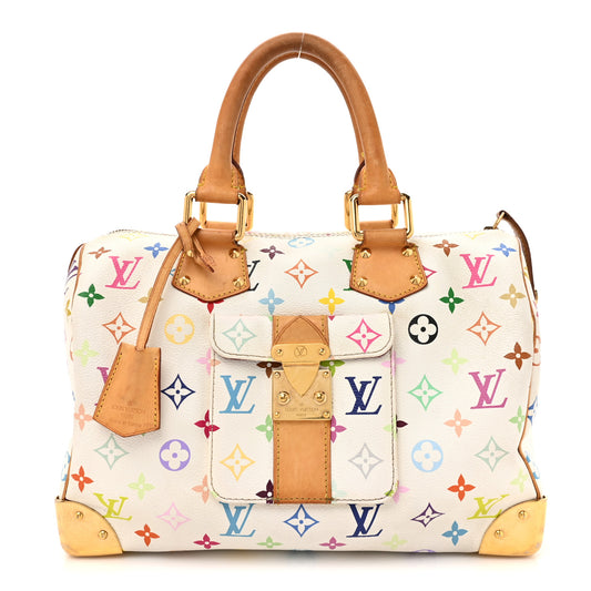 Monogram Multicolor Speedy 30 White