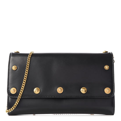 Versace Calfskin Medallion Tribute Crossbody Black 1 of 13