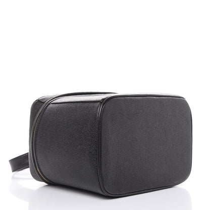 Chanel Caviar CC Vanity Train Case Black 4 of 17
