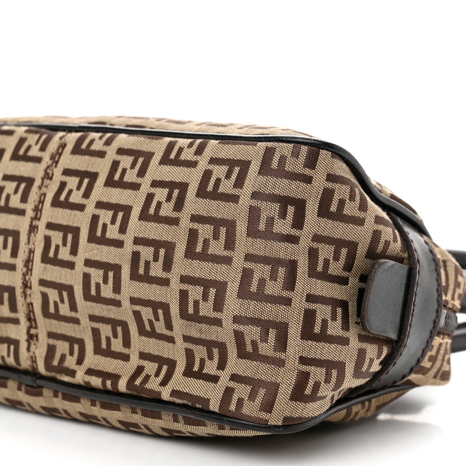 Fendi Zucchino Shoulder Bag Tobacco Moro 10 of 10
