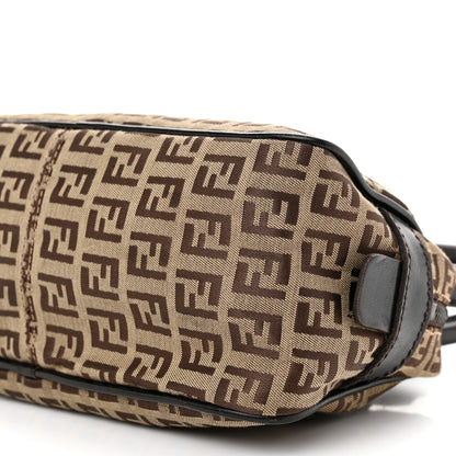 Fendi Zucchino Shoulder Bag Tobacco Moro 10 of 10