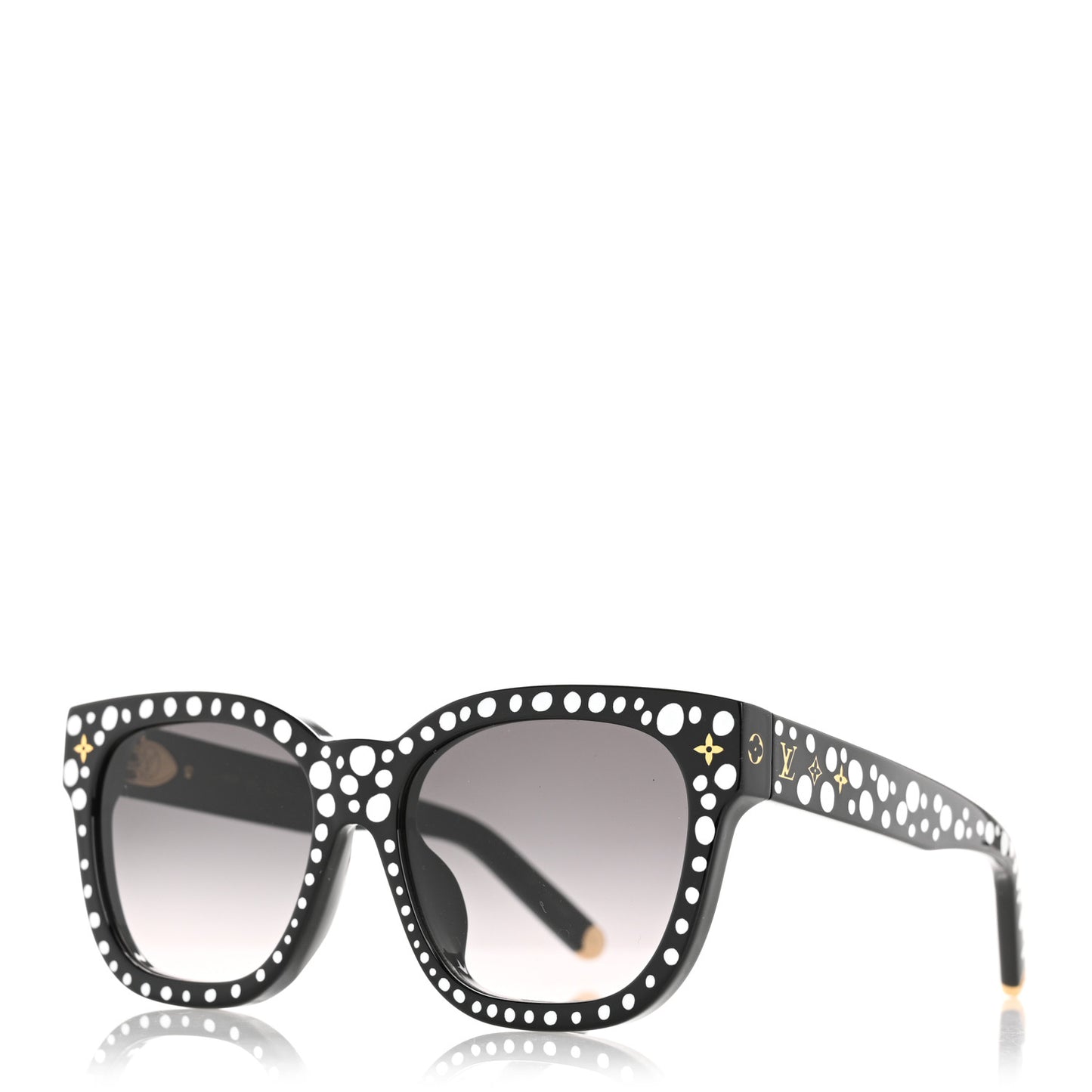 LV X YK Acetate Painted Dots Sunglasses Z1903E Black White