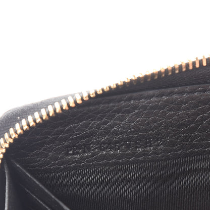 Valentino Garavani Pebbled Calfskin Rockstud Zip Around Wallet Black 7 of 9