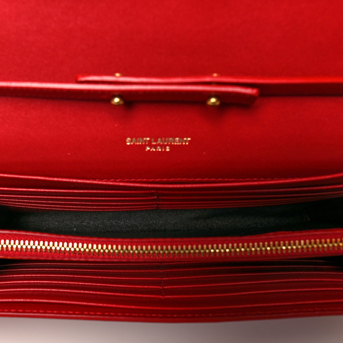 Patent Calfskin Monogram Kate Wallet On Chain Rouge Eros