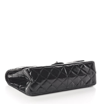 Chanel Distressed Patent Quilted 2.55 Reissue 226 Flap Black 3 of 8