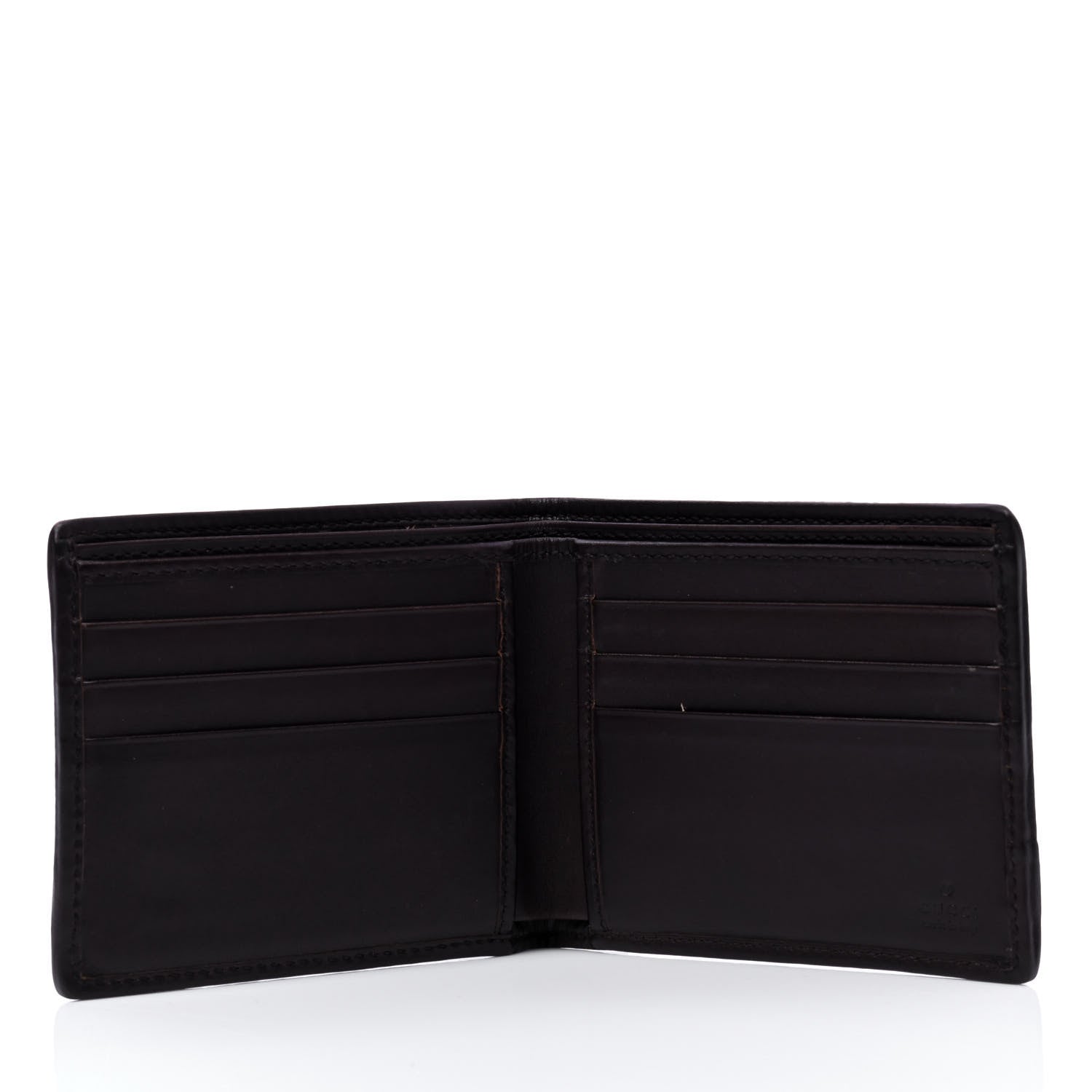Gucci Monogram Mens Bi-Fold Wallet Brown 3 of 4