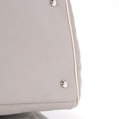 Chanel Glazed Lambskin Quilted North South Large Tote Grey 11 of 11
