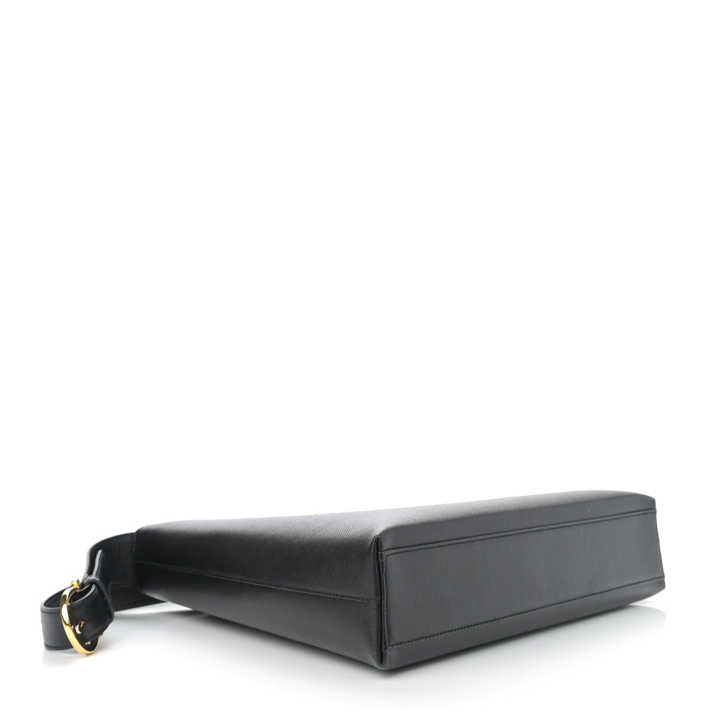 Hammered Calfskin Gancini Hobo Black