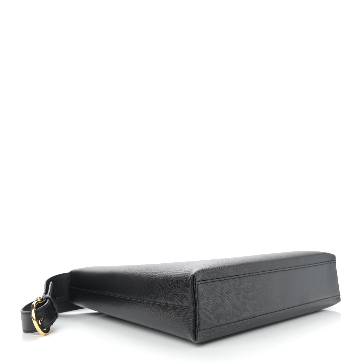 Salvatore Ferragamo Hammered Calfskin Gancini Hobo Black 4 of 9