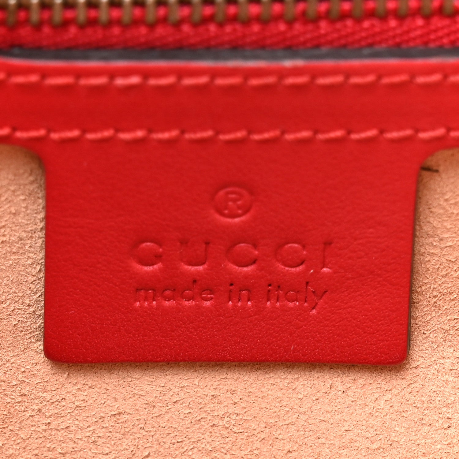 Gucci Calfskin Matelasse Sylvie Web Small GG Marmont Top Handle Shoulder Bag Hibiscus Red 6 of 13