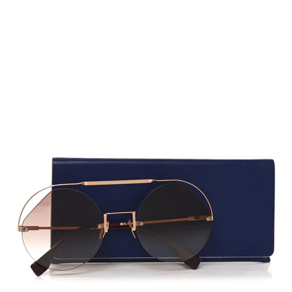 Fendi Round Sunglasses FF0325/S Gold 7 of 7