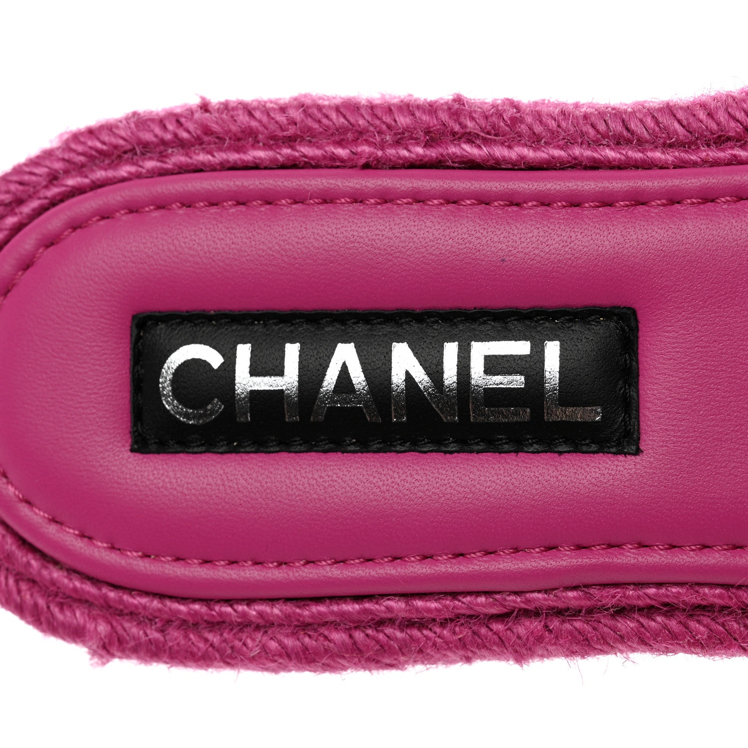 Chanel Lambskin Cord Braided Slide Sandals 40 Pink 7 of 8