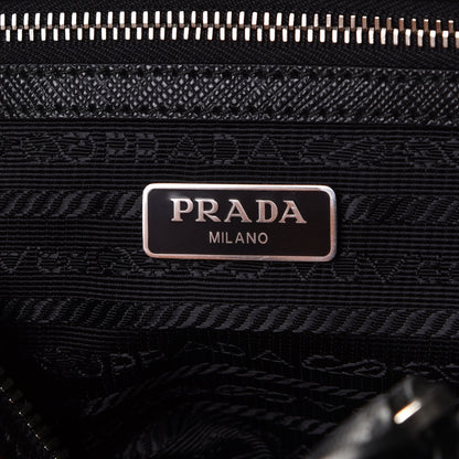 Prada Nylon Saffiano Re-Edition 2005 Top Handle Crossbody Bag Black 6 of 8