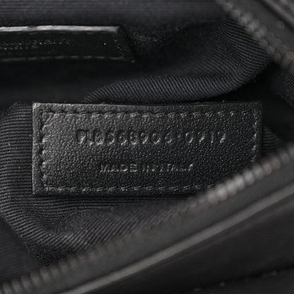 Saint Laurent Lambskin Diamond Quilted Monogram Angie Chain Bag Black 7 of 11