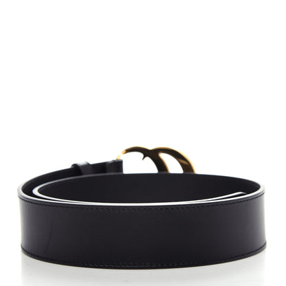 Gucci Plutone Calfskin Double G 40mm Belt 70 28 Black 2 of 6