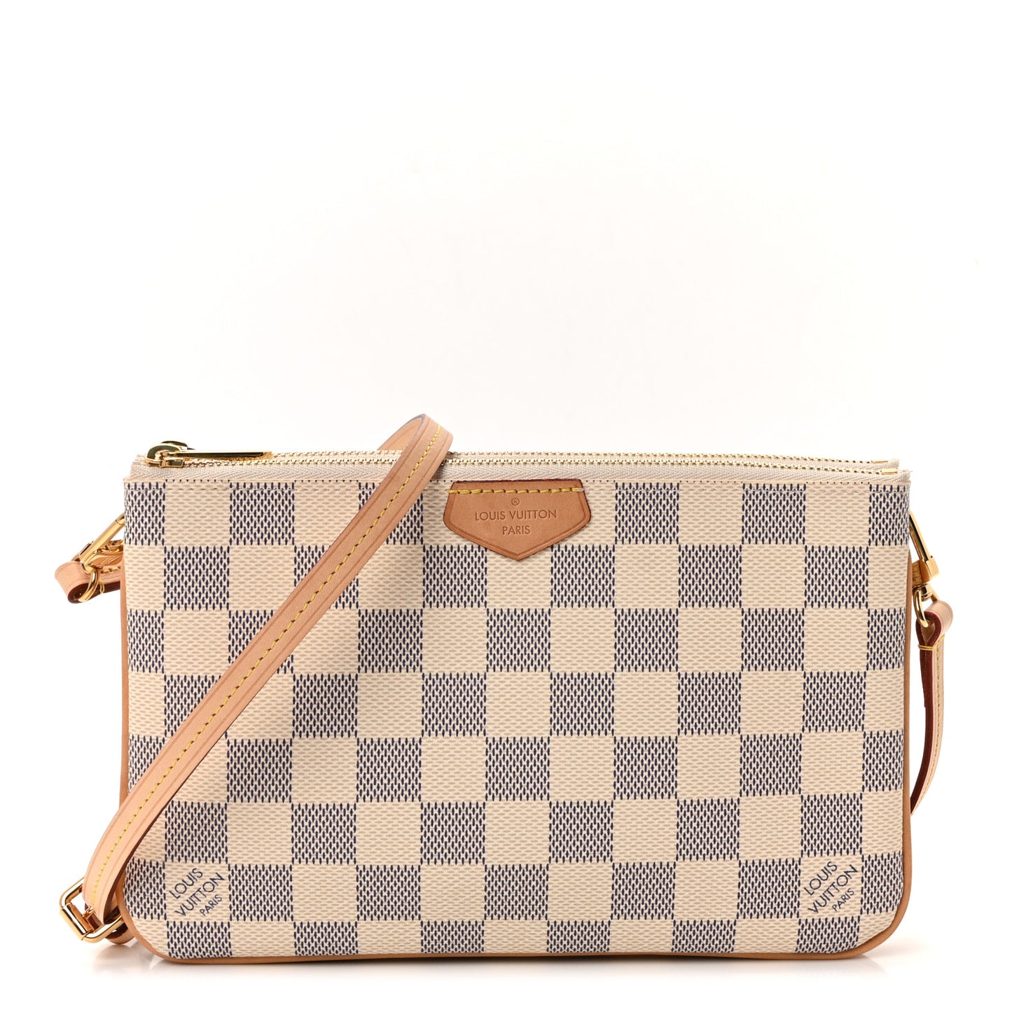 Damier Azur Double Zip Pochette