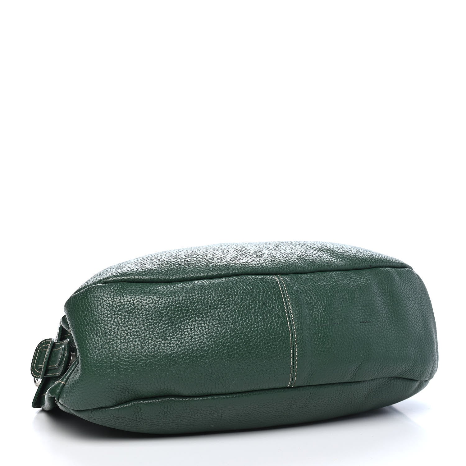 MCM Grained Calfskin Hobo Green 4 of 10