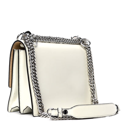 Fendi Vitello Liberty Studded Small Kan I Shoulder Bag Bianco 2 of 6