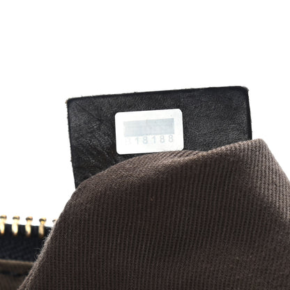 Chloe Nubuck Calfskin Medium Marcie Satchel Black 7 of 9