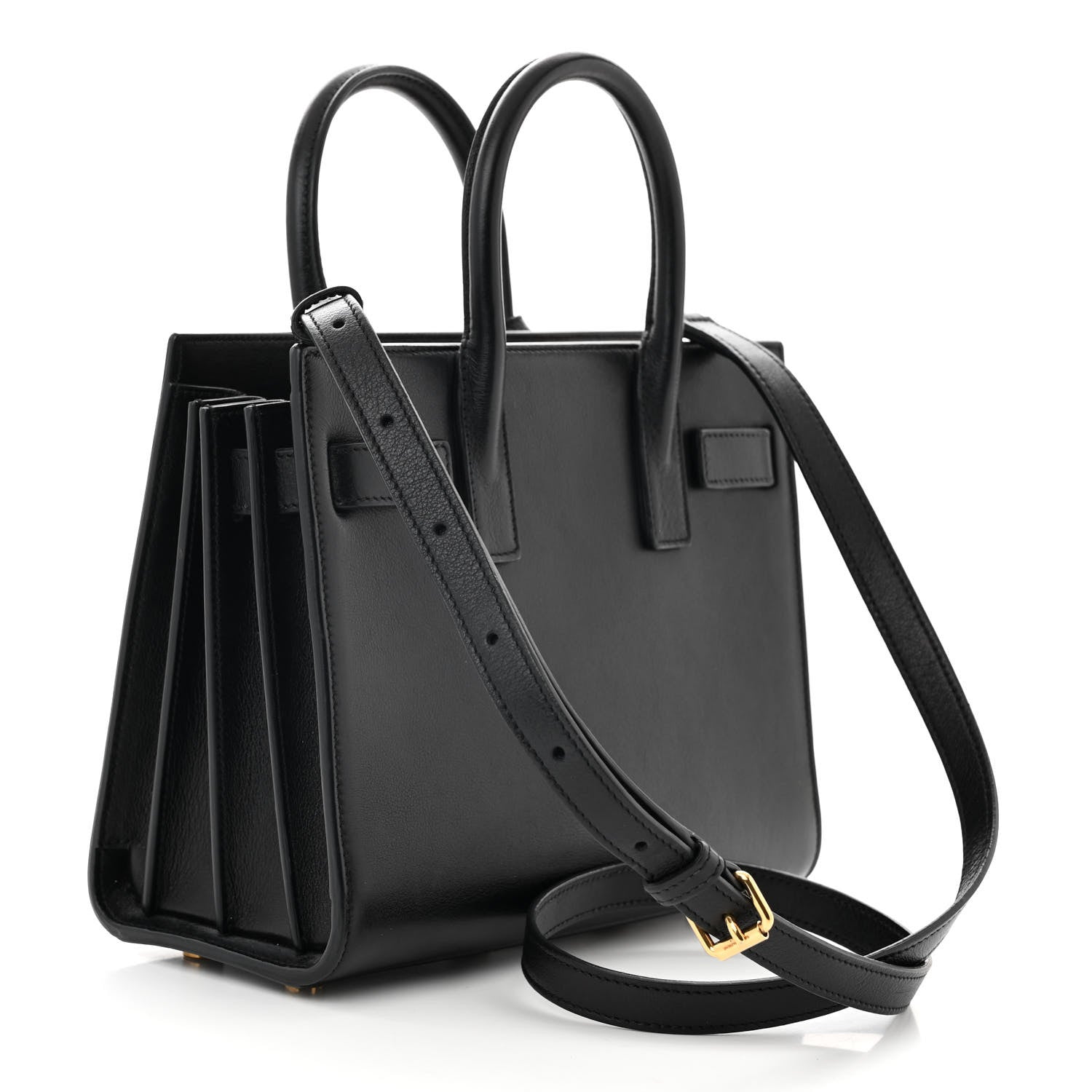 Saint Laurent Calfskin Nano Sac De Jour Black 3 of 10