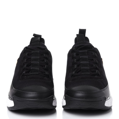 Chanel Velvet Calfskin Mixed Fibers CC Sneakers 37 Black 2 of 12