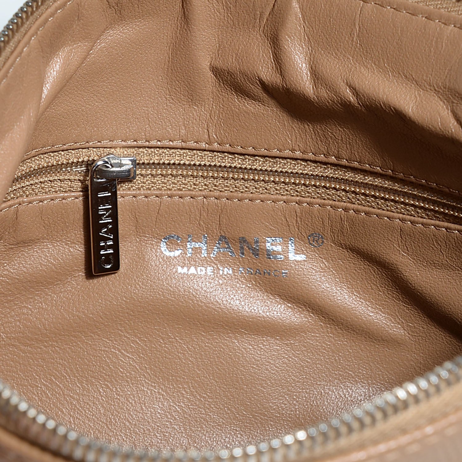 Chanel Caviar Quilted Shoulder Bag Beige 6 of 7