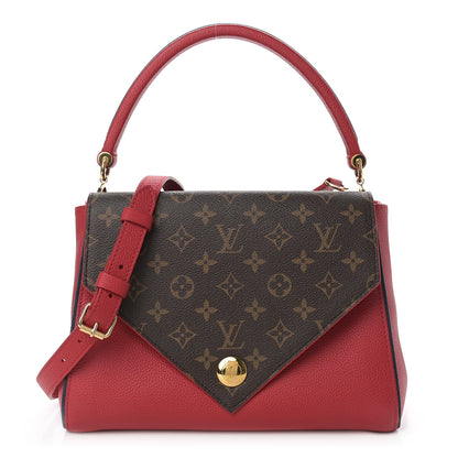 Louis Vuitton Grained Calfskin Monogram Double V Rubis 1 of 10