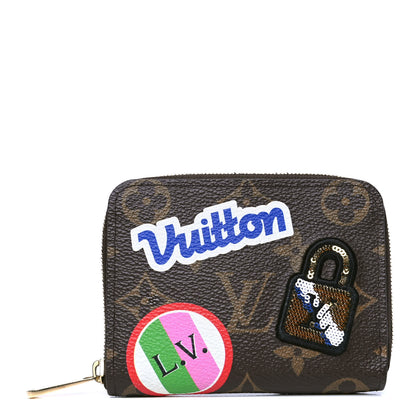Louis Vuitton Monogram Travel Stickers Zippy Coin Purse 1 of 4