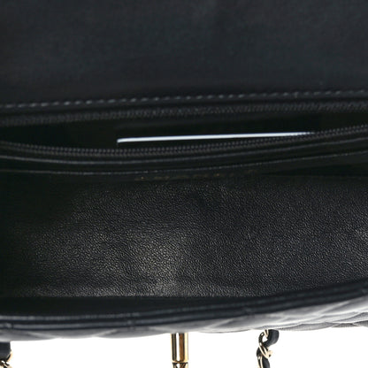 Chanel Lambskin Quilted Mini Rectangular Flap Black 5 of 9