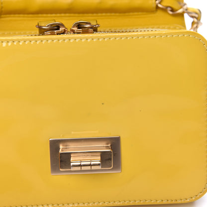 Chanel Patent Calfskin Mini Reissue Flap Yellow 14 of 17