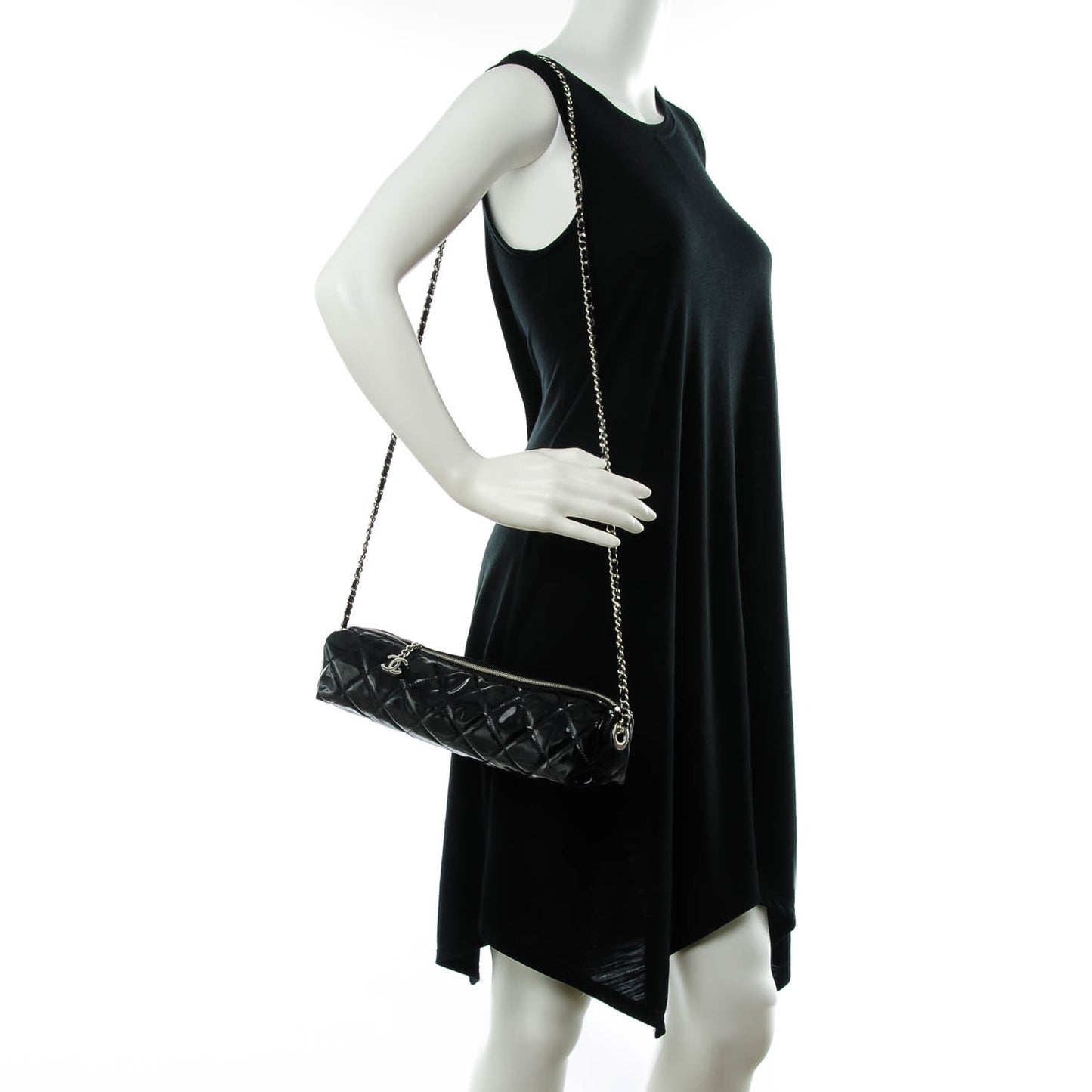 CC Umbrella w Patent Quilted Carrier Black