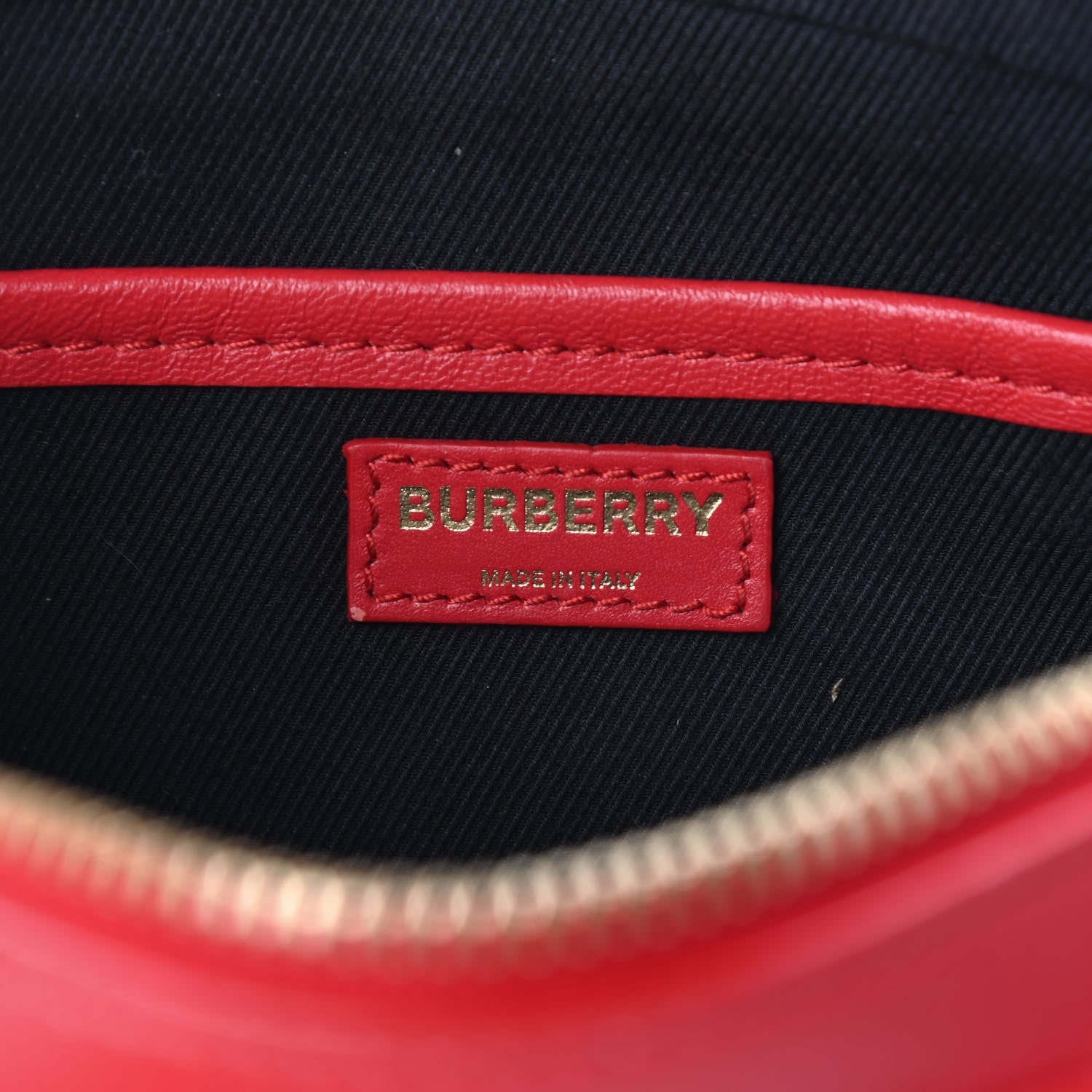 Burberry Lambskin Quilted Camera Bag Bright Red 6 of 9