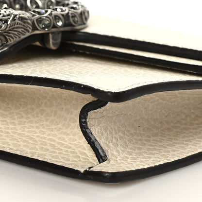 Gucci Dollar Calfskin Crystal Super Mini Dionysus Shoulder Bag Mystic White Black Diamond 8 of 9