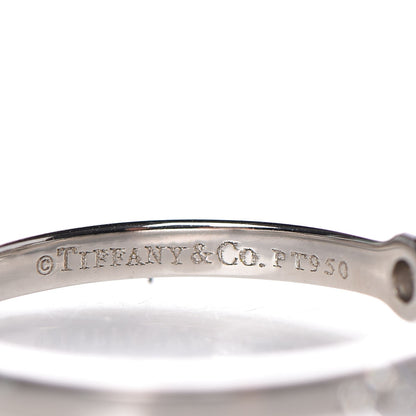 Tiffany Platinum Diamond .32ct Novo Ring 5.25 3 of 14