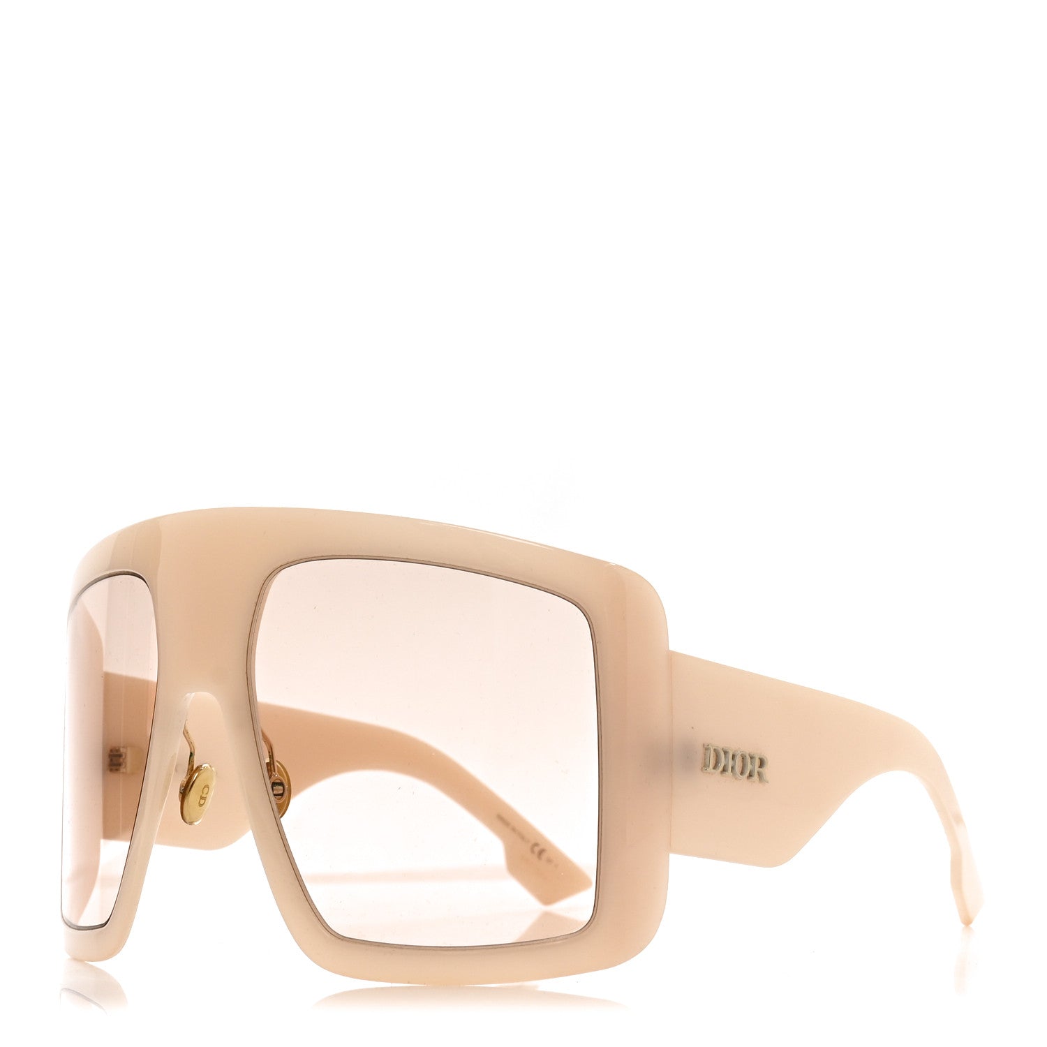 Christian Dior Acetate DiorSo Light 1 Shield Sunglasses Ivory 1 of 8